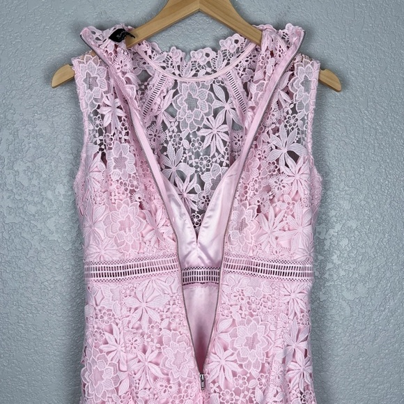 Bardot Elise Lace Dress, Washed Pink 6 - Sleeveless, Feminine, Sexy, EUC, Small - Picture 9 of 13